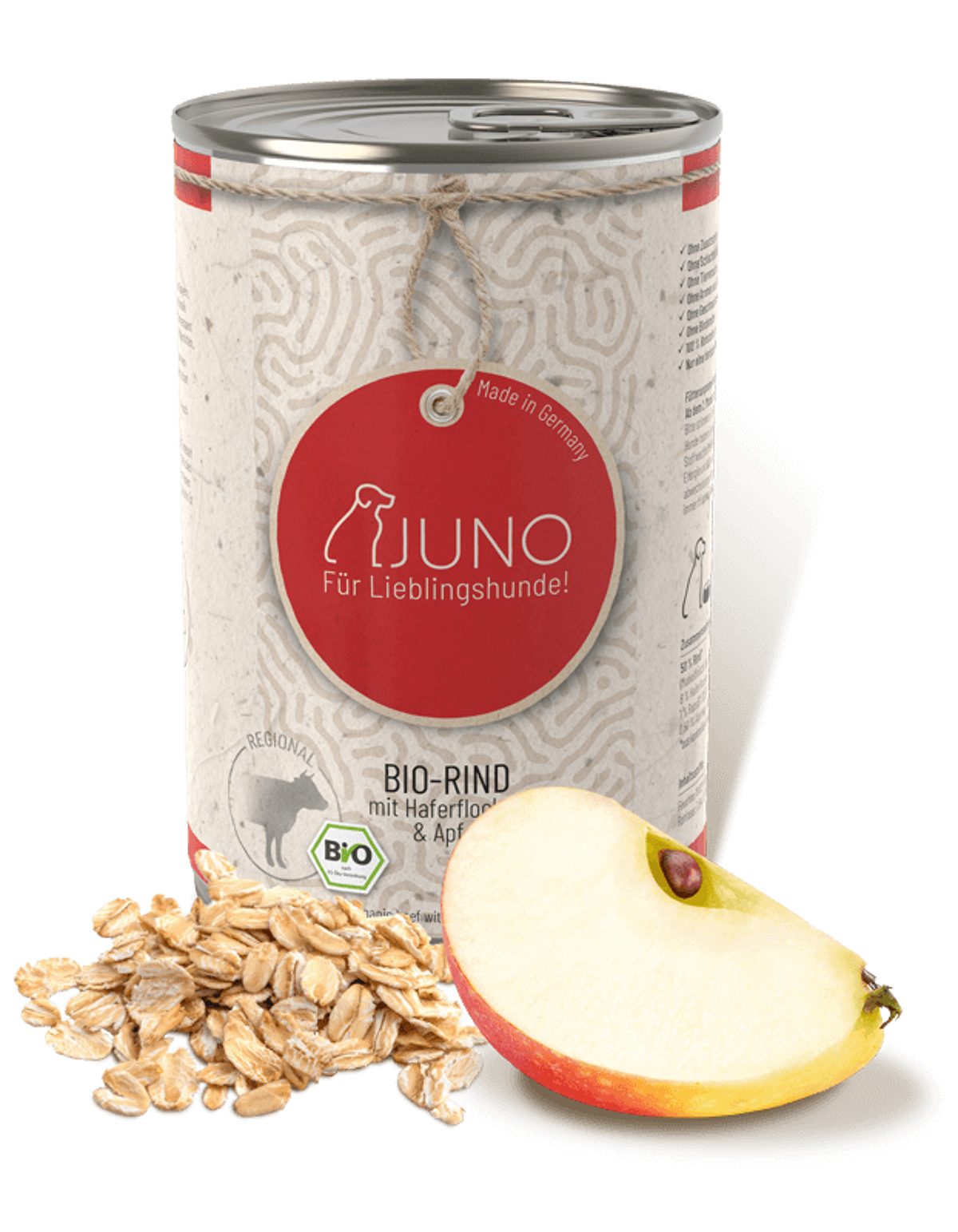 BIO-RIND mit Bio Haferflocken & Bio Apfel